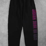 Heavy - Calça Oversized Moletom - Give Me More Weight Preta