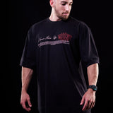 Camiseta Oversized - Never Give Up Preta