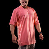 SOFT - CAMISETA OVERSIZED - NEVER GIVE UP ROSA