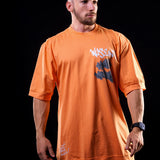SOFT - CAMISETA OVERSIZED - HARD WORK LARANJA