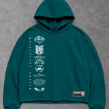 Heavy - Moletom Box Raw Hem - Wisent Collections Azul Turquesa