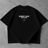 Canelada - Camiseta Oversized - Hard Work Just One More Preta