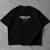 Canelada - Camiseta Oversized - Hard Work Just One More Preta