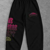 Heavy - Calça Oversized Moletom - Give Me More Weight Preta