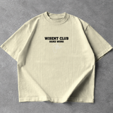 Canelada - Camiseta Oversized - Hard Work Just One More Off White