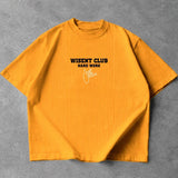 Canelada - Camiseta Oversized - Hard Work Just One More Mostarda