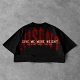 Soft - Cropped Oversized - Give Me More Weight Preto
