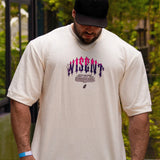 Camiseta Oversized - Give More Weight Off White