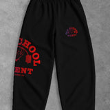 Heavy - Calça Oversized Moletom - Old School Preta Color