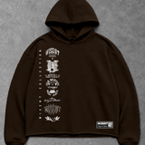 Heavy - Moletom Box Raw Hem - Wisent Collections Marrom