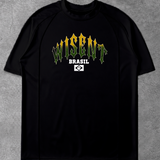 Soft - Camiseta T-Shirt Compress - Preta flag BRASIL