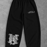 Heavy - Calça Oversized Moletom - Strongest Preta