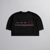 SOFT - CROPPED OVERSIZED - NEVER GIVE UP PRETA