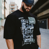 SOFT - CAMISETA OVERSIZED - LEGENDS PRETA
