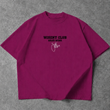 Canelada - Camiseta Oversized - Hard Work Just One More Rosa