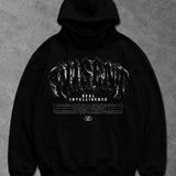 Heavy - Canguru Oversized Moletom - Real Intelligence Preto