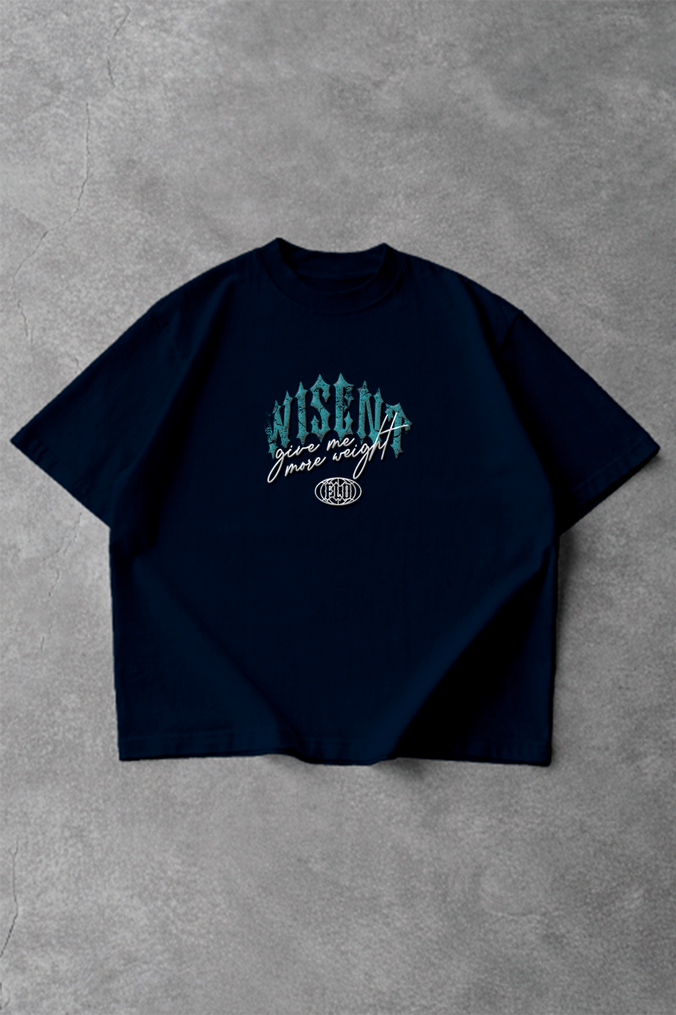 Soft - Camiseta Oversized em Alto Relevo - Give Me More Weight FLD Azul