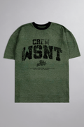 HEAVY - CAMISETA OVERSIZED - TRUE BELONGING - VERDE MESCLA