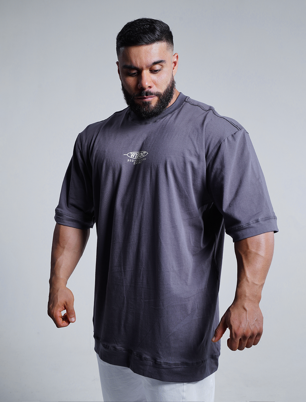 Soft - Camiseta Oversized - Empire Cinza Chumbo
