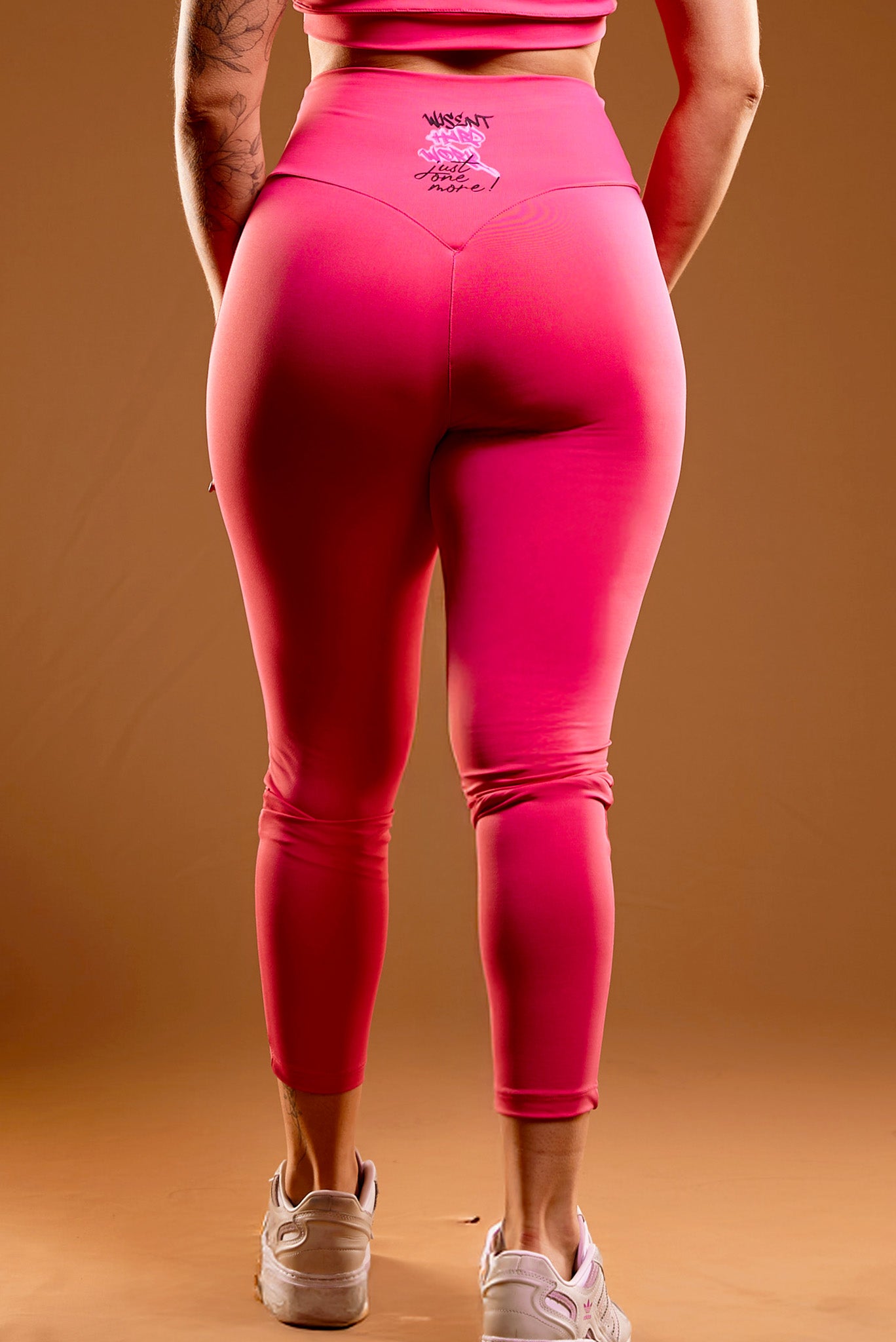 CALÇA LEGGING - HARD WORK ROSA