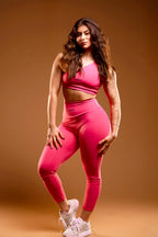 CALÇA LEGGING - HARD WORK ROSA