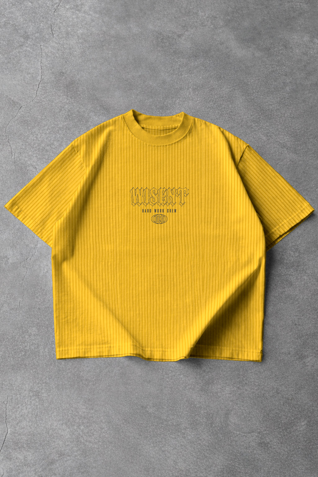 CANELADA - CAMISETA OVERSIZED - HARD WORK FLD MOSTARDA