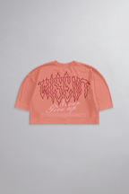 SOFT - CROPPED OVERSIZED - NEVER GIVE UP ROSA