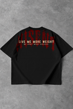 Soft - Camiseta Oversized - Give Me More Weight Darkness VM Preta