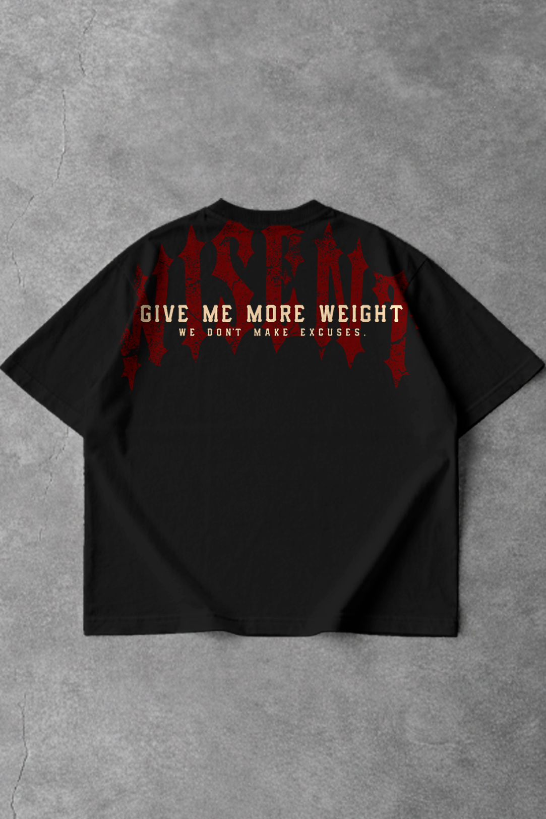 Soft - Camiseta Oversized - Give Me More Weight Darkness VM Preta