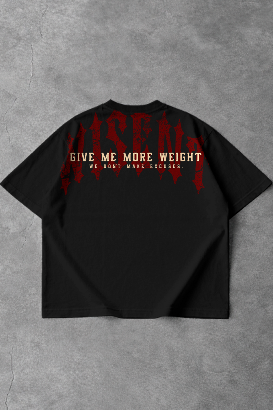 Soft - Camiseta Oversized - Give Me More Weight Darkness VM Preta