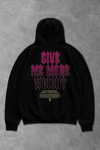 Heavy - Canguru Oversized Moletom - Give Me More Weight Preto