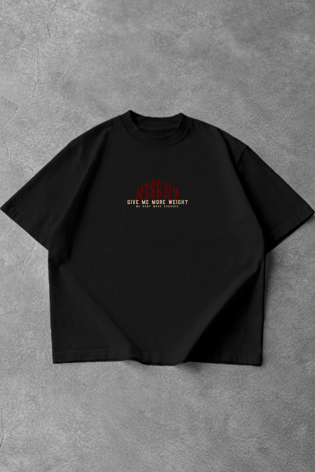Soft - Camiseta Oversized - Give Me More Weight Darkness VM Preta