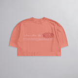 SOFT - CROPPED OVERSIZED - NEVER GIVE UP ROSA
