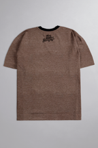 HEAVY - CAMISETA OVERSIZED - TRUE BELONGING - MARROM MESCLA