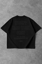 CANELADA - CAMISETA OVERSIZED - HARD WORK FLD PRETA