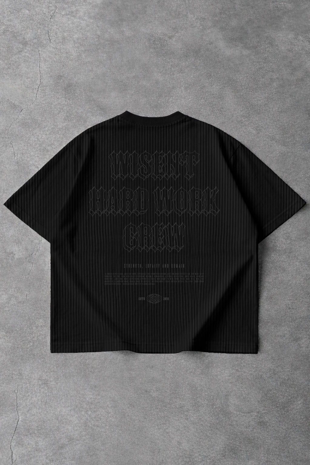 CANELADA - CAMISETA OVERSIZED - HARD WORK FLD PRETA