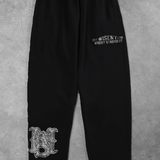 Heavy - Calça Oversized Moletom - Strongest Preta