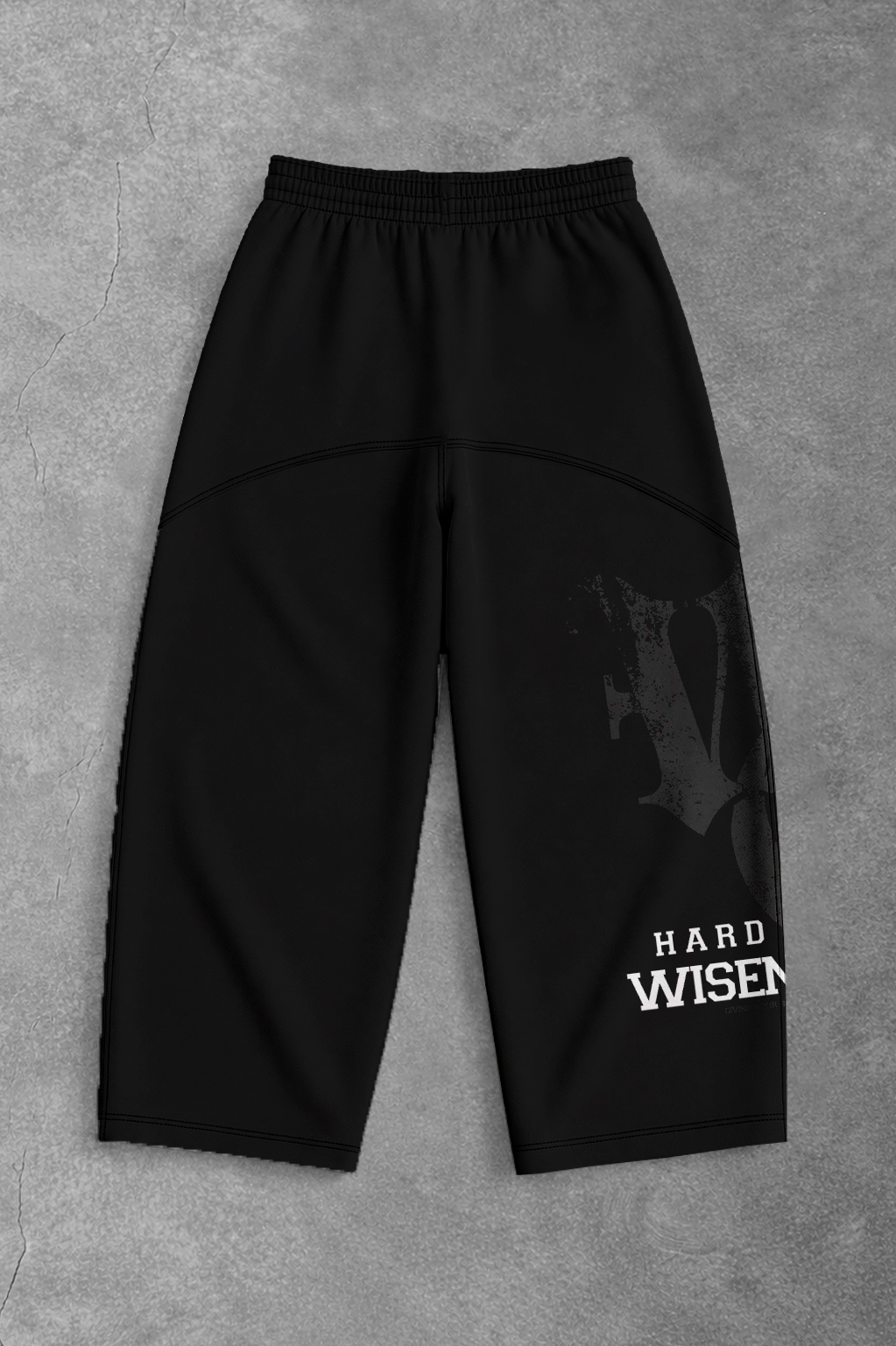 Heavy - Calça Oversized Moletom - Hard Work Preta
