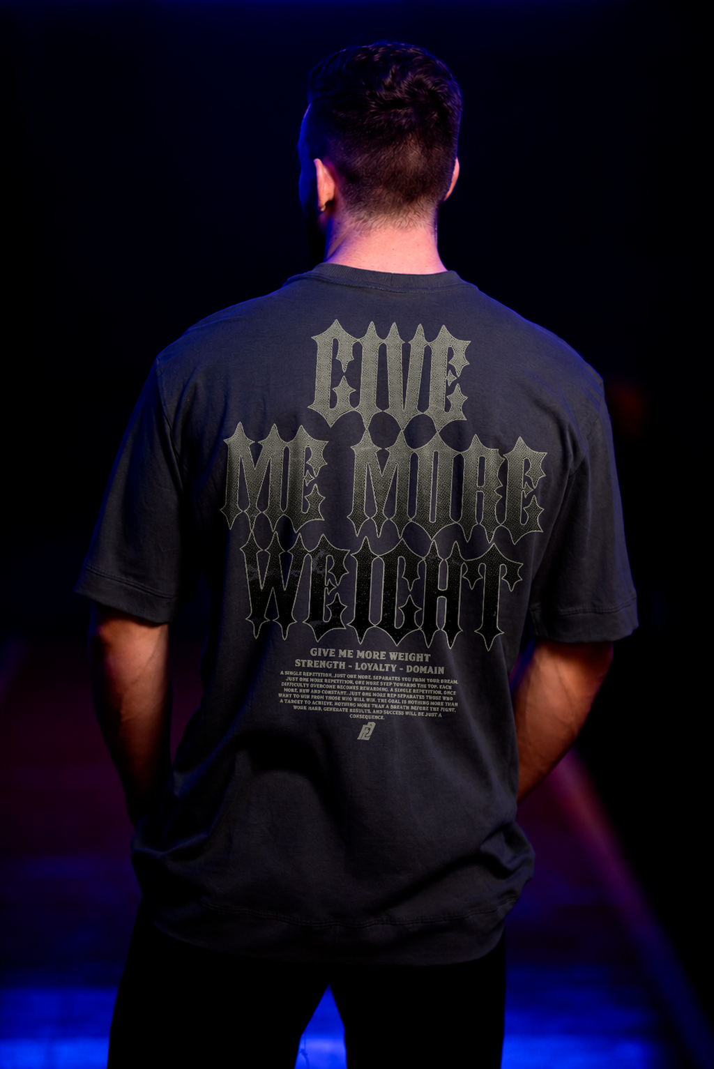 SOFT - CAMISETA OVERSIZED - GIVE ME MORE WEIGHT CINZA