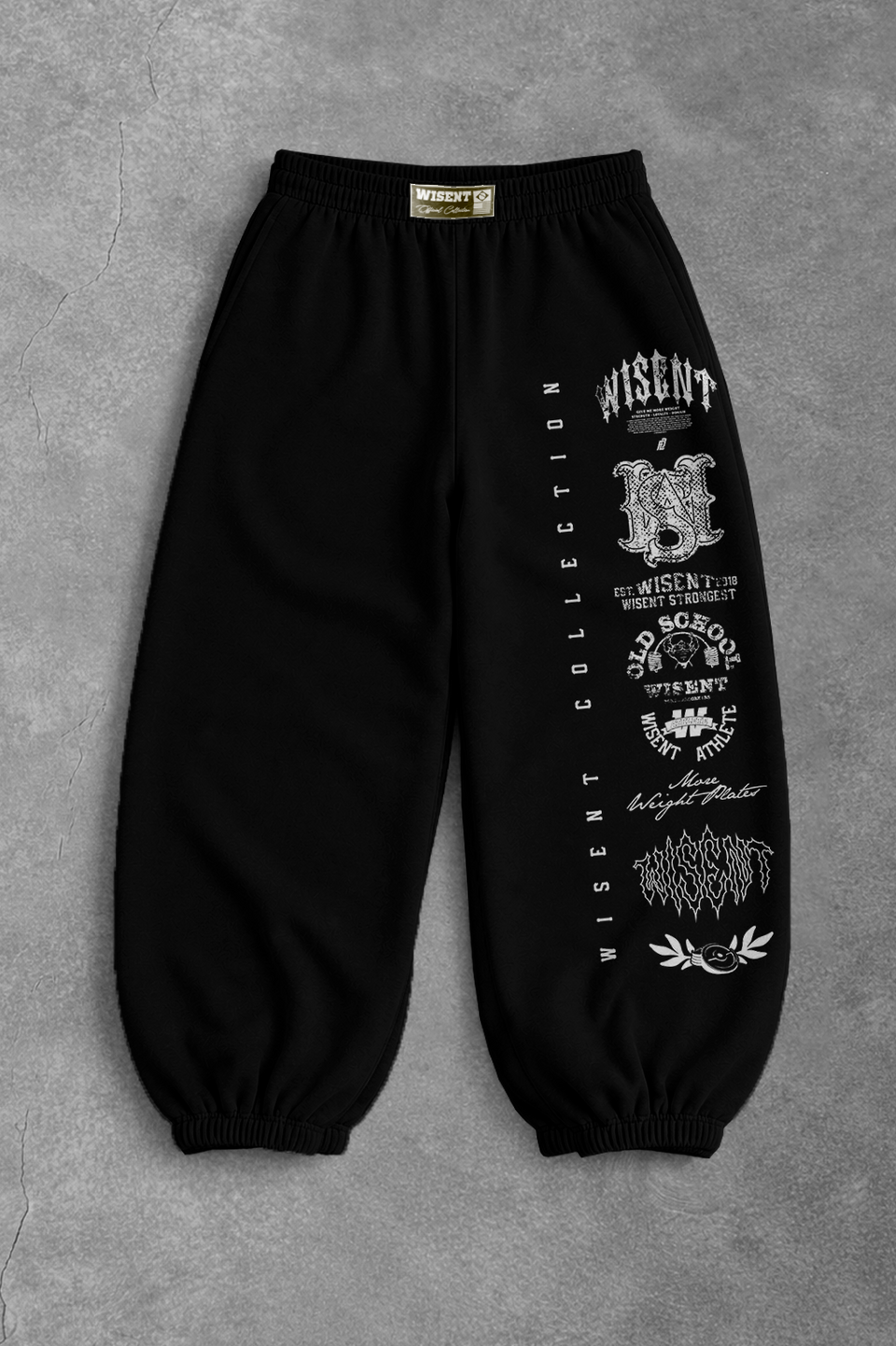 Heavy - Calça Balão Moletom - Wisent Collections Preta