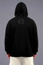 Heavy - Moletom Box Raw Hem - Never Give Up Preto