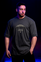 SOFT - CAMISETA OVERSIZED - GIVE ME MORE WEIGHT CINZA