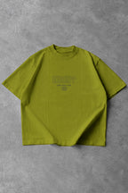 CANELADA - CAMISETA OVERSIZED - HARD WORK FLD VERDE OLIVA