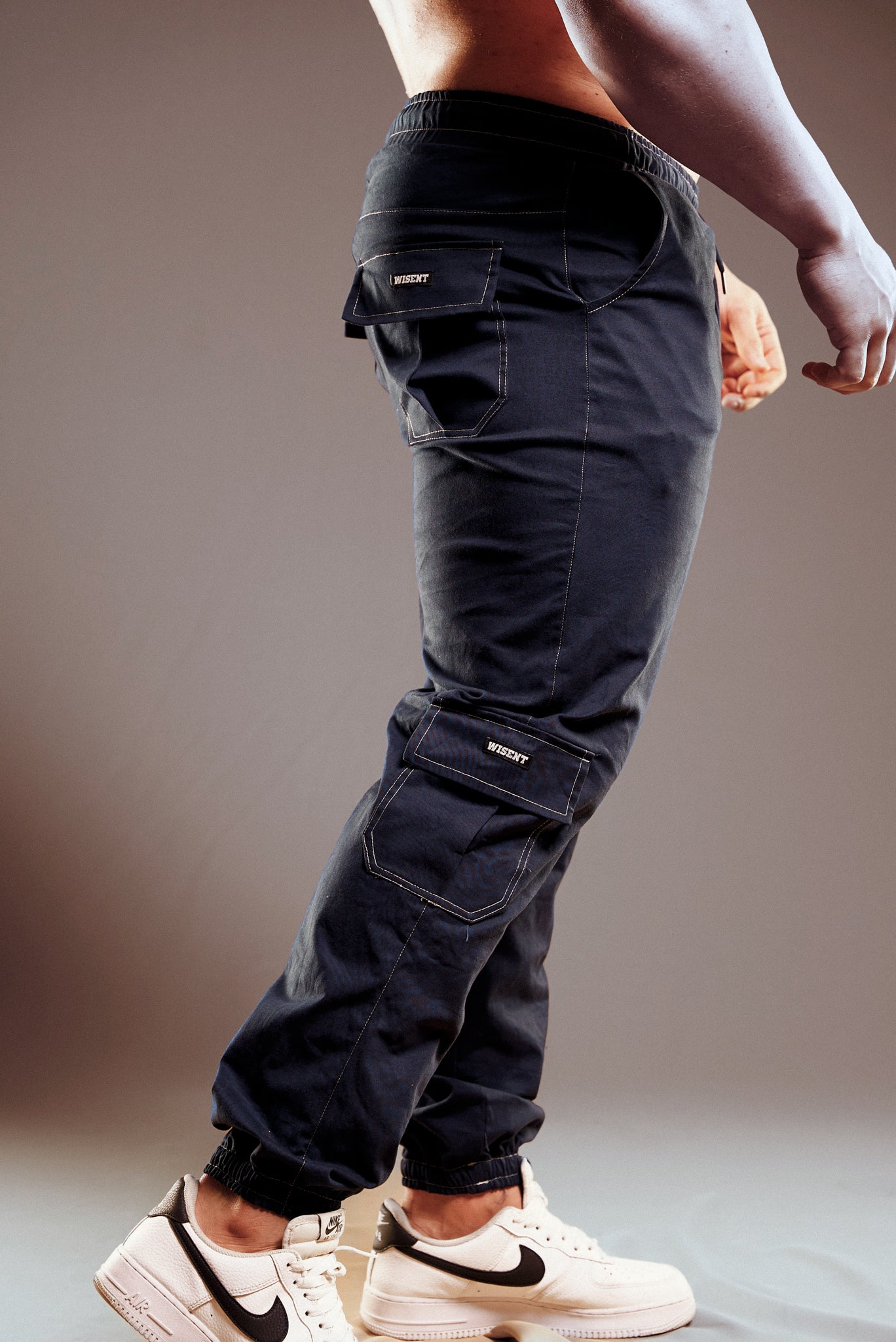 HEAVY - CALÇA SARJA CARGO - BARBELL AZUL