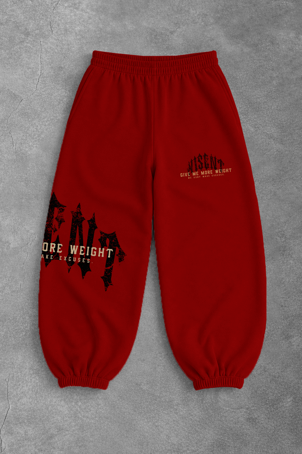 Heavy - Calça Balão - Give Me More Weight Darkness Vermelha