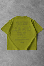 CANELADA - CAMISETA OVERSIZED - HARD WORK FLD VERDE OLIVA