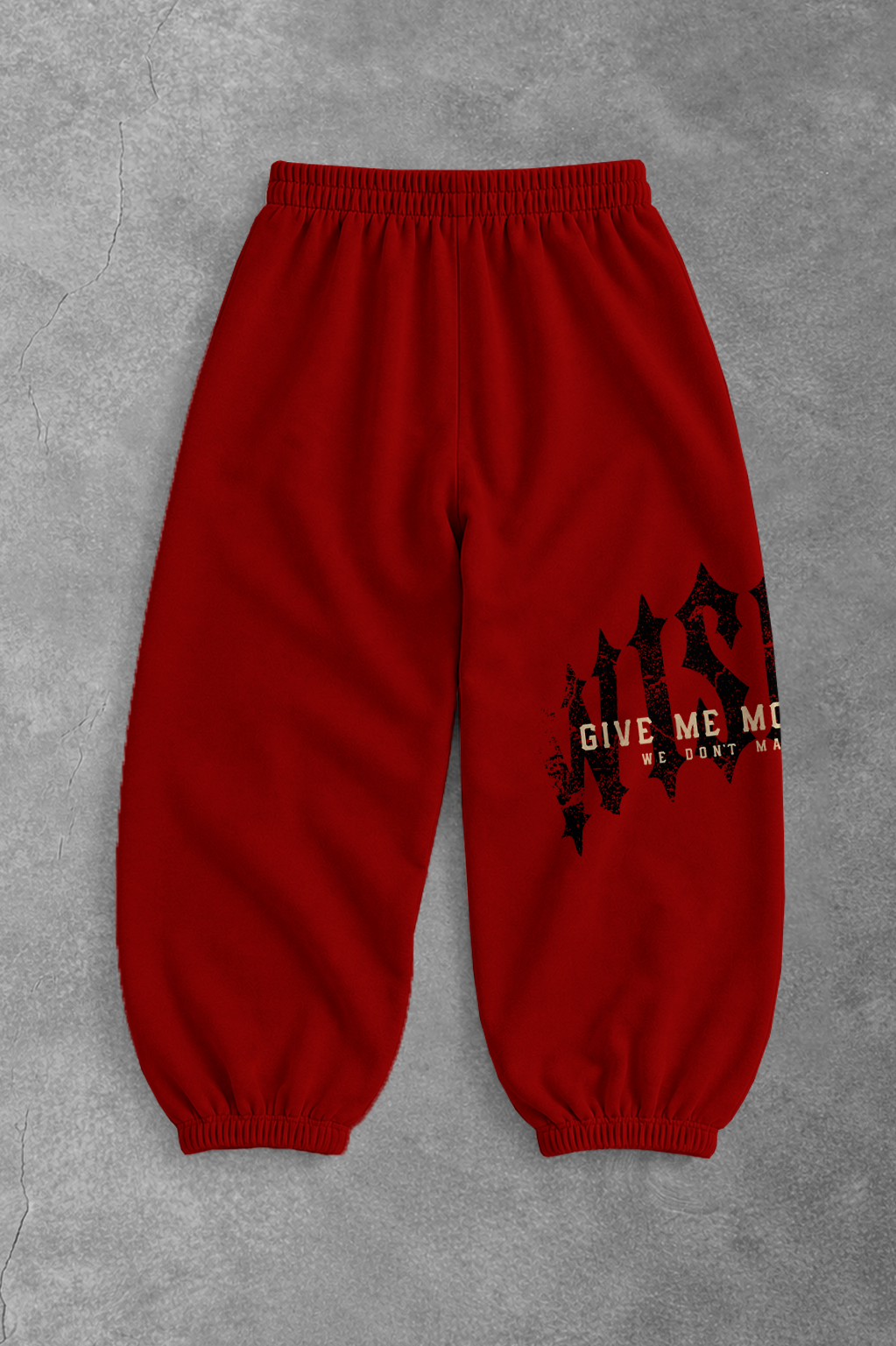 Heavy - Calça Balão - Give Me More Weight Darkness Vermelha