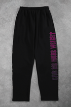 Heavy - Calça Oversized Moletom - Give Me More Weight Preta