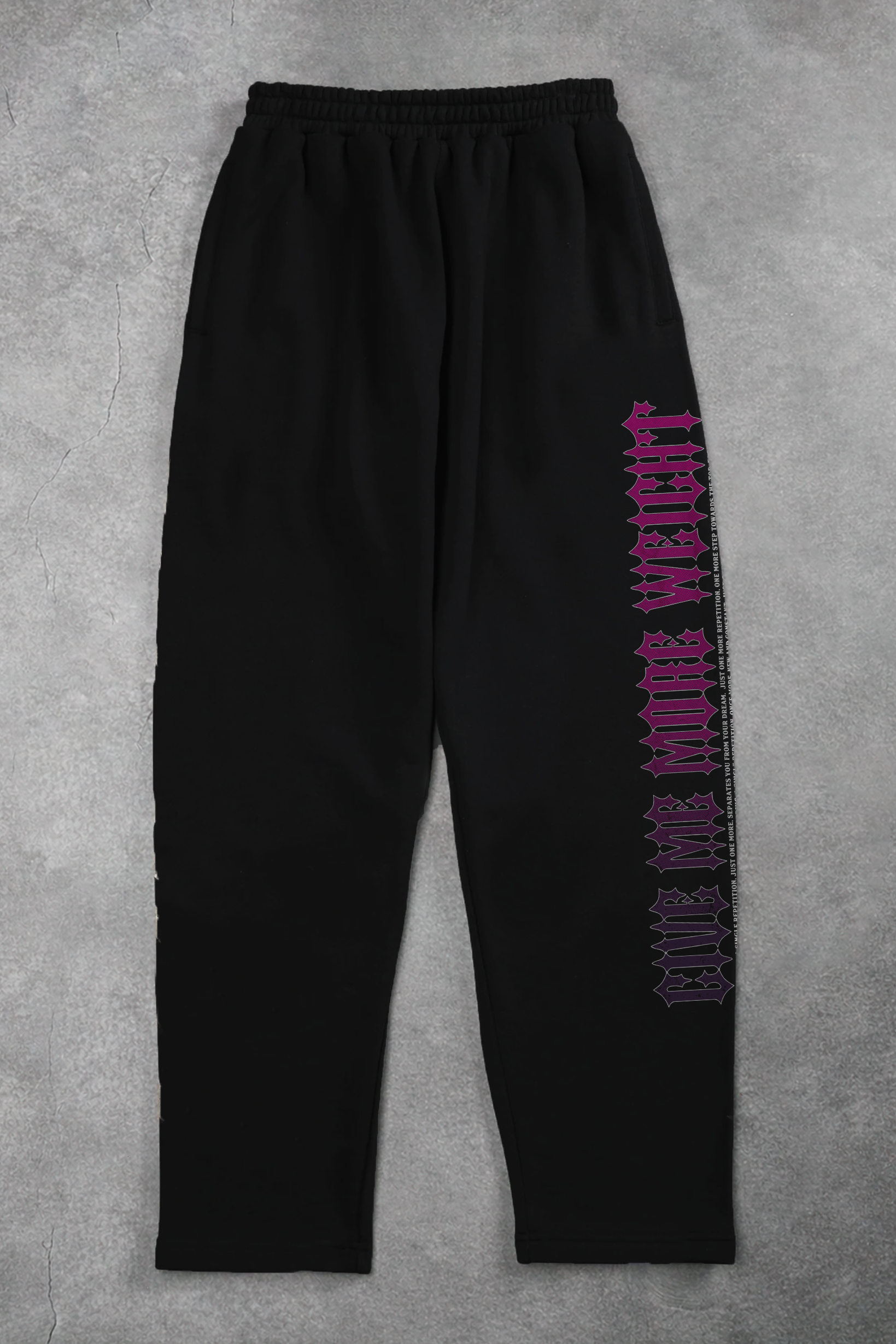 Heavy - Calça Oversized Moletom - Give Me More Weight Preta