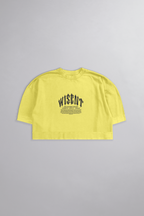 SOFT - CROPPED OVERSIZED - GIVE ME MORE WEIGHT STREET AMARELO